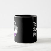 Asexual Clean Milestone Gift Zweifarbige Tasse (Mittel)