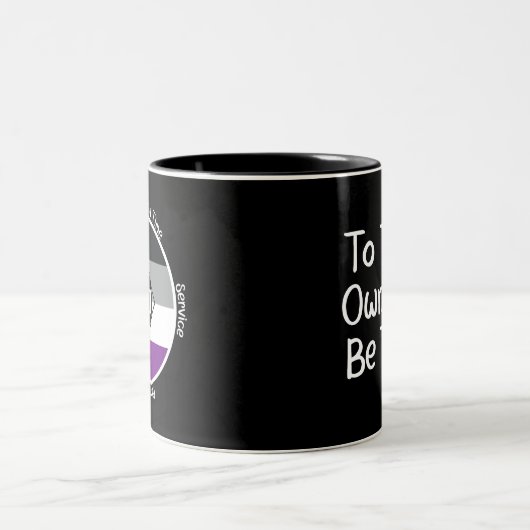 Asexual Clean Milestone Gift Zweifarbige Tasse (Mittel)
