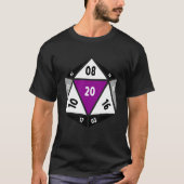 Asexual D20 Dice Ace Pride LGBTQ Gender Equality G T-Shirt (Vorderseite)