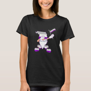 Asexual Dancing Gnome Asexual Flag Beanie Asexual T-Shirt