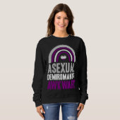 Asexual Demiromantic Awkward Asexual Pride Bohemia Sweatshirt (Vorne ganz)