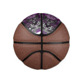Asexual Dragon Damask - Ace-Pride-Flag-Farben Mini Basketball (Rechts)