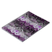 Asexual Dragon Damask - Ace-Pride-Flag-Farben Notizblock (Linke Seite)