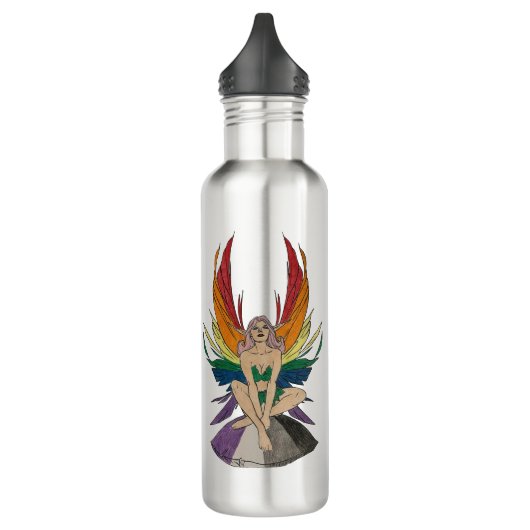 Asexual Faerie Edelstahlflasche (Links)