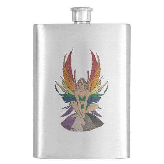 Asexual Faerie Flachmann (Vorderseite)