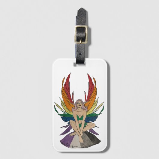 Asexual Faerie Gepäckanhänger (Vorderseite Vertikal)