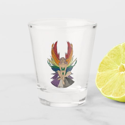Asexual Faerie Schnapsglas (Vorderseite)
