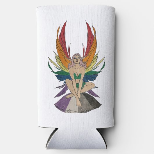 Asexual Faerie Selters Dosenkühler (Vorderseite)