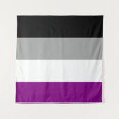 Asexual Flag 57 x 57 Wandteppich (Vorderseite (Horizontal))