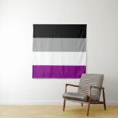 Asexual Flag 57 x 57 Wandteppich (Beispiel (Horizontal))