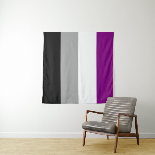 Asexual Flag 57 x 57 Wandteppich (Beispiel)
