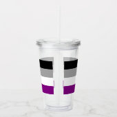 Asexual Flag Acrylic Tumbler Acryltrinkbecher (Rechts)