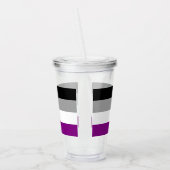 Asexual Flag Acrylic Tumbler Acryltrinkbecher (Links)