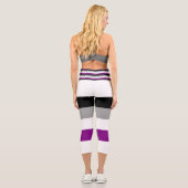 Asexual Flag Capri Leggings (Rückseite)