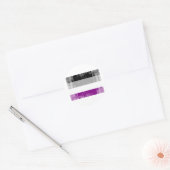 ASEXUAL FLAG DISTRESSEED RUNDER AUFKLEBER (Umschlag)