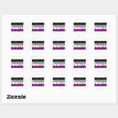 ASEXUAL FLAG FLYING RUNDER AUFKLEBER (Blatt)