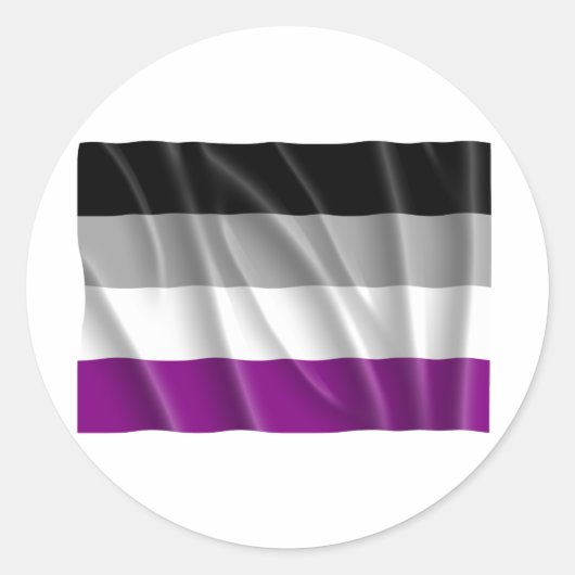 ASEXUAL FLAG FLYING RUNDER AUFKLEBER (Vorderseite)