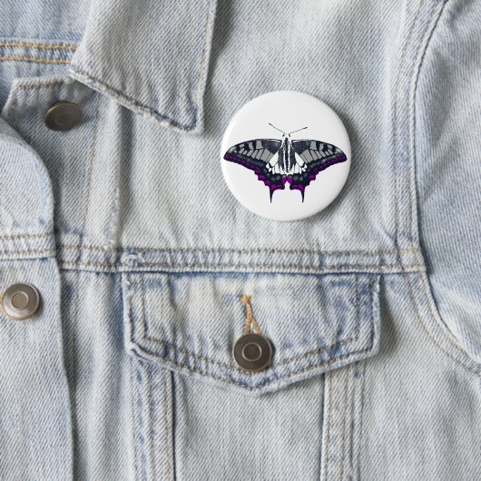 Asexual Flag Frack Butterfly Button (Beispiel)