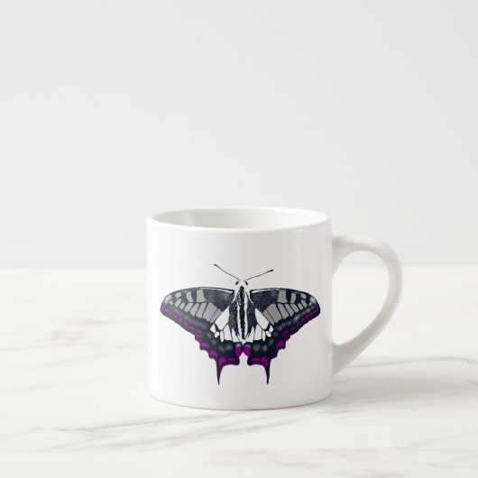 Asexual Flag Frack Butterfly Espressotasse (Rechts)