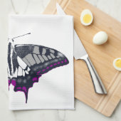 Asexual Flag Frack Butterfly Geschirrtuch (Viertel Falte)