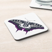 Asexual Flag Frack Butterfly Getränkeuntersetzer (Linke Seite)