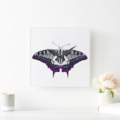 Asexual Flag Frack Butterfly Quadratische Wanduhr (Zuhause)