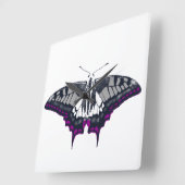 Asexual Flag Frack Butterfly Quadratische Wanduhr (Winkel)
