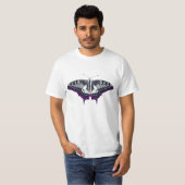 Asexual Flag Frack Butterfly T-Shirt (Vorne ganz)