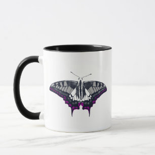 Asexual Flag Frack Butterfly Tasse