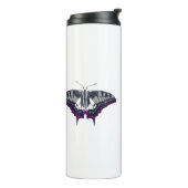 Asexual Flag Frack Butterfly Thermosbecher (Nach links gedreht)