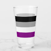 Asexual Flag Glas Cup (Rückseite)