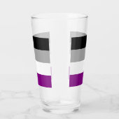 Asexual Flag Glas Cup (Rechts)