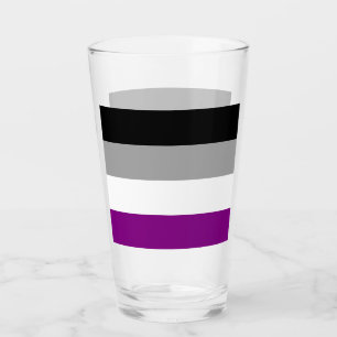 Asexual Flag Glas Cup