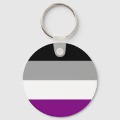 Asexual Flag Key Chain Schlüsselanhänger (Vorderseite)