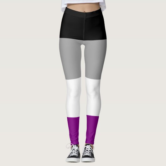 Asexual Flag Leggings (Vorderseite)