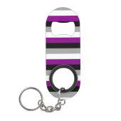 Asexual Flag Mini Flaschenöffner (Vorderseite)