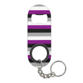 Asexual Flag Mini Flaschenöffner (Rückseite)