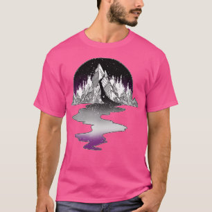 Asexual Flag Mountain River T-Shirt