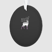 Asexual Flag Oh Deer Queer Pride Funny LGBT Design Ornament (Vorderseite)