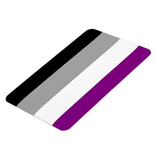 ASEXUAL FLAG ORIGINAL -.pnng Magnet (Linke Seite)