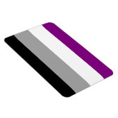 ASEXUAL FLAG ORIGINAL -.pnng Magnet (Rechte Seite)