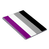 ASEXUAL FLAG ORIGINAL -.pnng Notizblock (Rechte Seite)