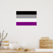 ASEXUAL FLAG ORIGINAL -.pnng Poster (Küche)
