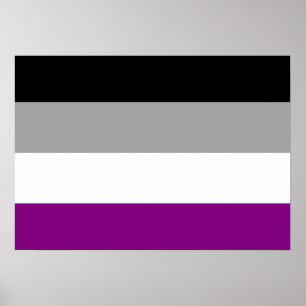ASEXUAL FLAG ORIGINAL -.pnng Poster