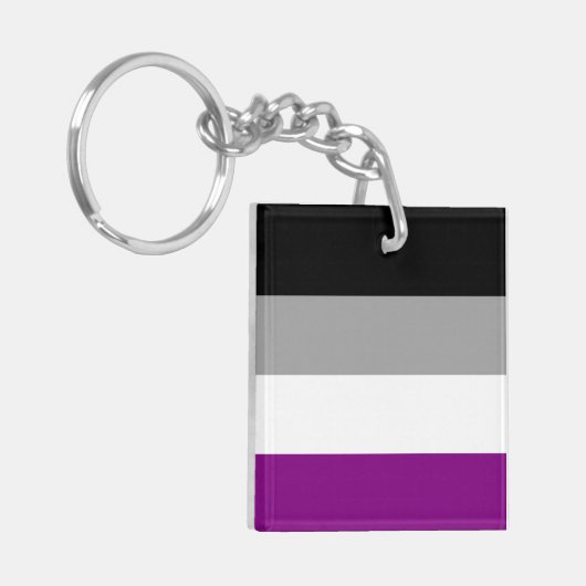 Asexual Flag Schlüsselanhänger (Vorderseite links)