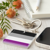 Asexual Flag Schlüsselanhänger (Vorderseite rechts)