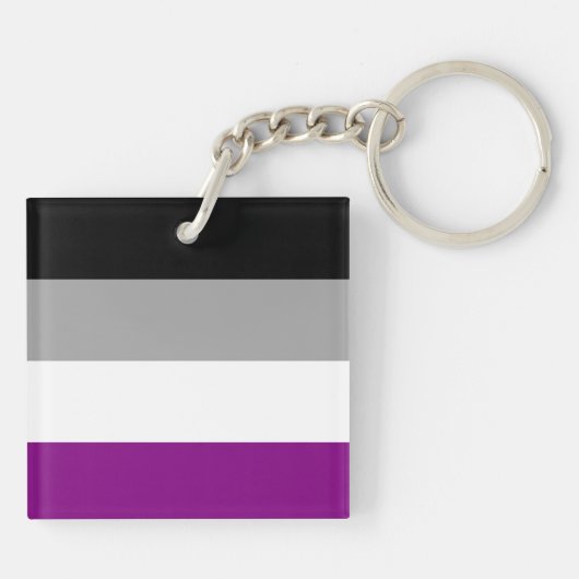 Asexual Flag Schlüsselanhänger (Rückseite)