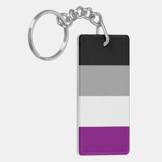 Asexual Flag Schlüsselanhänger (Vorderseite links)