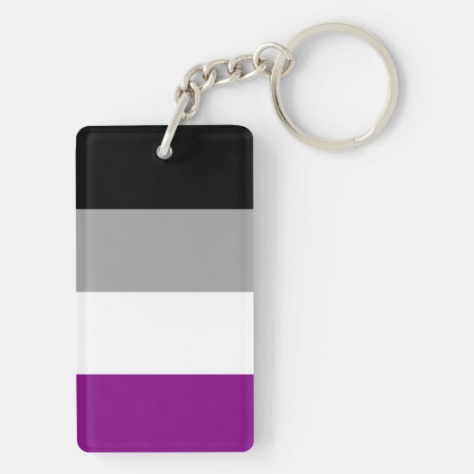 Asexual Flag Schlüsselanhänger (Rückseite)