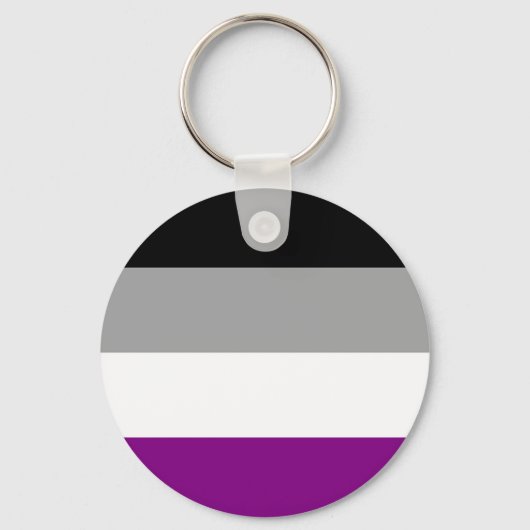 Asexual Flag Schlüsselanhänger (Vorderseite)